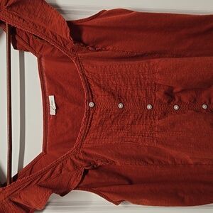 Maurices smock tank burnt orange